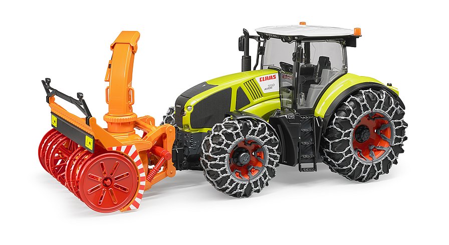 Claas Axion 950 mit Schneeketten und Schneefräse      Artikel Nr. 03017     Größe 48,0 cm × 18,0 cm × 21,0 cm     Altersempfehlung ab 4 Jahren