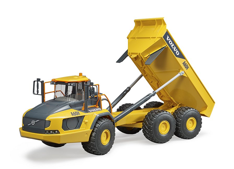 Volvo Dumper A60H      Artikel Nr. 02455     Größe 68,0 cm × 22,5 cm × 22,5 cm     Altersempfehlung ab 3 Jahren