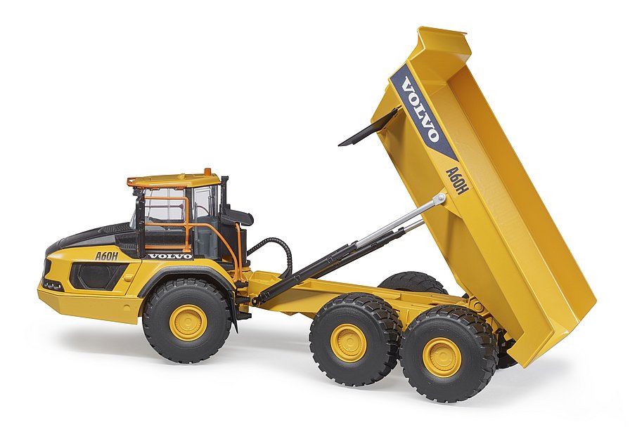 Volvo Dumper A60H      Artikel Nr. 02455     Größe 68,0 cm × 22,5 cm × 22,5 cm     Altersempfehlung ab 3 Jahren